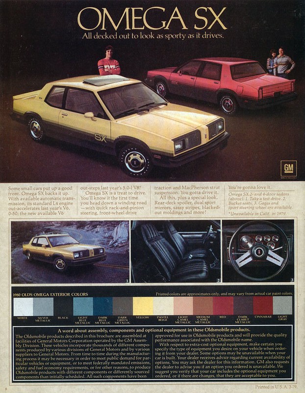 1980 Oldsmobile Omega Brochure Page 2